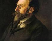 Portrait of William Merritt Chase - 托马斯·伊肯斯